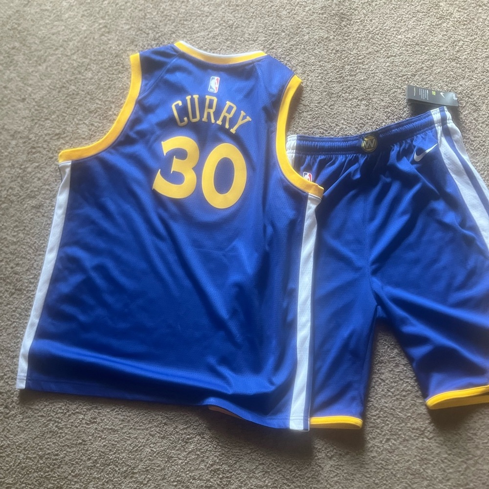 Boys Steph Curry Swingman Jersey & Shorts-NEW SZ XL
